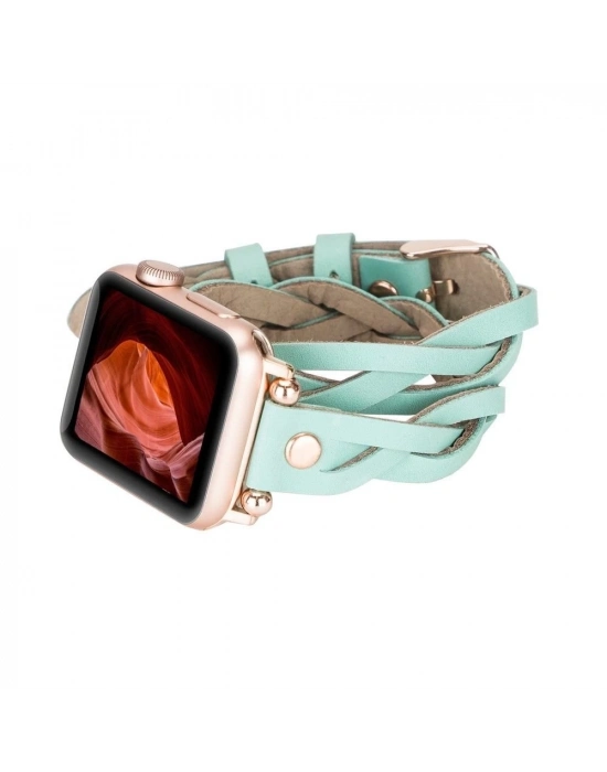 ÇOK SATAN Apple Watch Uyumlu Deri Kordon 38-40-41mm DT RT BRN7