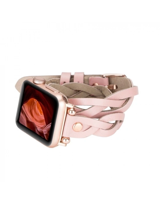 ÇOK SATAN Apple Watch Uyumlu Deri Kordon 38-40-41mm DT RT NU2