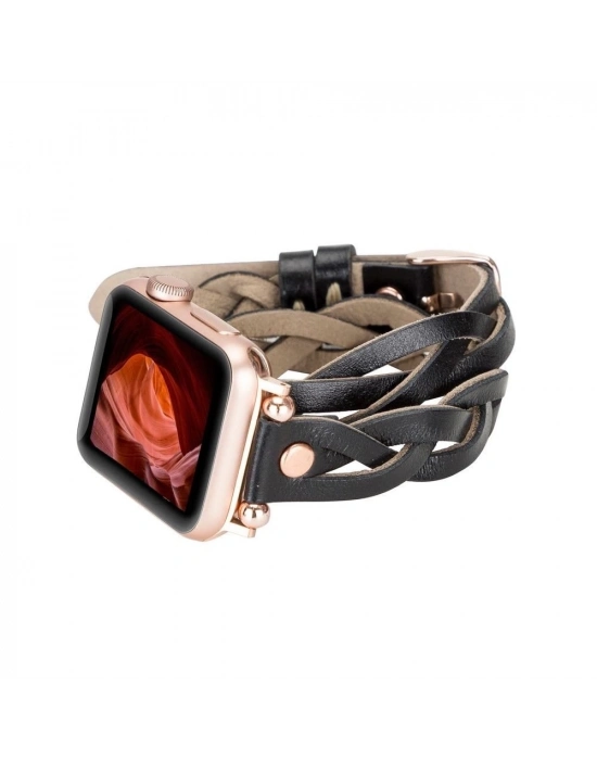 ÇOK SATAN Apple Watch Uyumlu Deri Kordon 38-40-41mm DT RT RST1