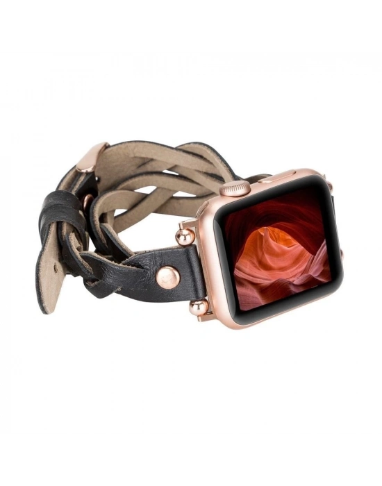 ÇOK SATAN Apple Watch Uyumlu Deri Kordon 38-40-41mm DT RT RST1