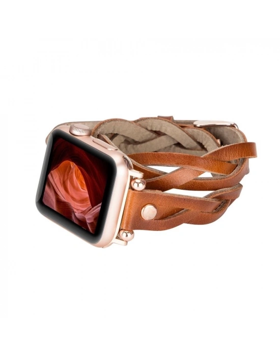 ÇOK SATAN Apple Watch Uyumlu Deri Kordon 38-40-41mm DT RT RST2EF