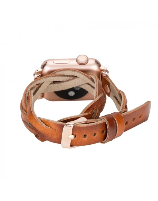 ÇOK SATAN Apple Watch Uyumlu Deri Kordon 38-40-41mm DT RT RST2EF
