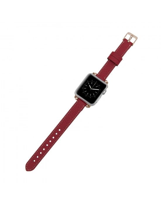 ÇOK SATAN Apple Watch Uyumlu Deri Kordon 38-40-41mm Ferro ERC2