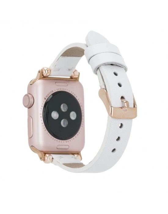 ÇOK SATAN Apple Watch Uyumlu Deri Kordon 38-40-41mm Ferro F3