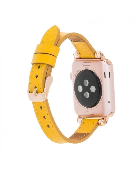ÇOK SATAN Apple Watch Uyumlu Deri Kordon 38-40-41mm Ferro FL12