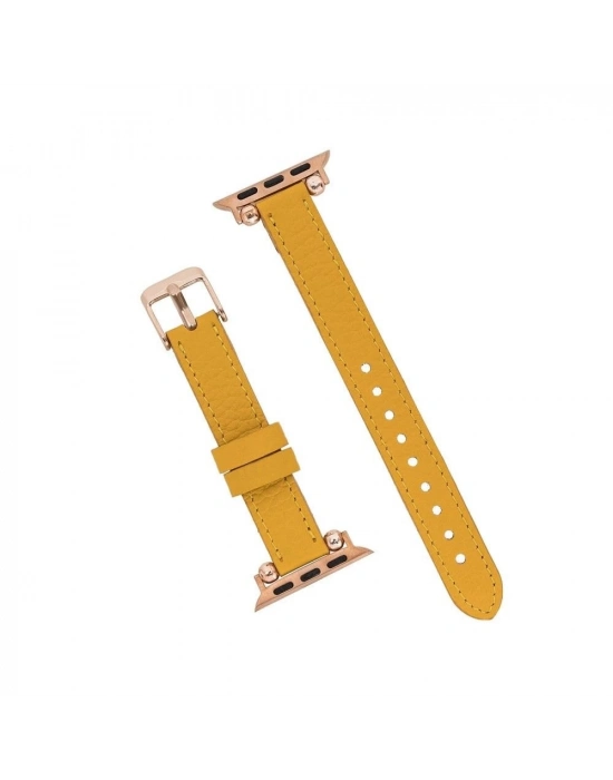 ÇOK SATAN Apple Watch Uyumlu Deri Kordon 38-40-41mm Ferro FL12