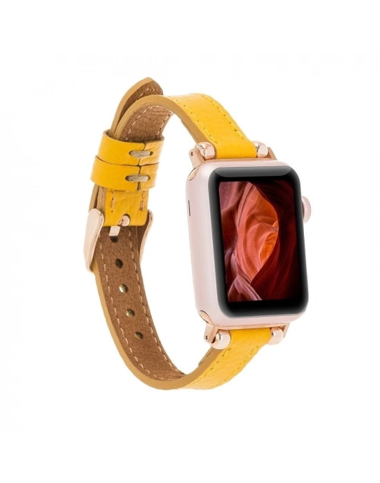 ÇOK SATAN Apple Watch Uyumlu Deri Kordon 38-40-41mm Ferro FL12