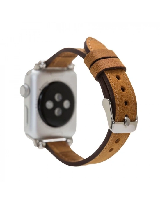 ÇOK SATAN Apple Watch Uyumlu Deri Kordon 38-40-41mm Ferro G19