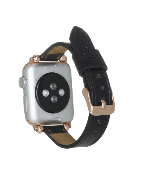 ÇOK SATAN Apple Watch Uyumlu Deri Kordon 38-40-41mm Ferro RST1