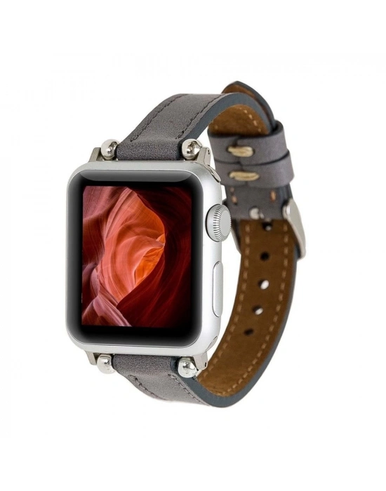 ÇOK SATAN Apple Watch Uyumlu Deri Kordon 38-40-41mm Ferro RST9