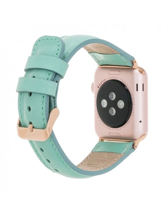 ÇOK SATAN Apple Watch Uyumlu Deri Kordon 38-40-41mm Ferro RT BRN7