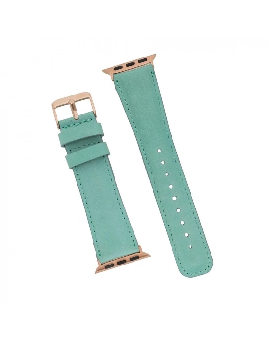 ÇOK SATAN Apple Watch Uyumlu Deri Kordon 38-40-41mm Ferro RT BRN7
