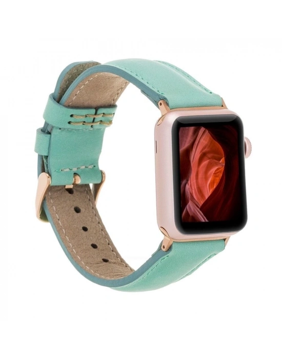 ÇOK SATAN Apple Watch Uyumlu Deri Kordon 38-40-41mm Ferro RT BRN7