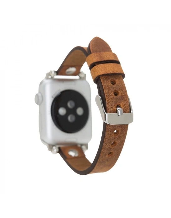 ÇOK SATAN Apple Watch Uyumlu Deri Kordon 38-40-41mm Ferro ST G19