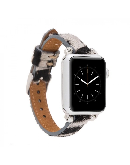 ÇOK SATAN Apple Watch Uyumlu Deri Kordon 38-40-41mm Ferro ZE01N