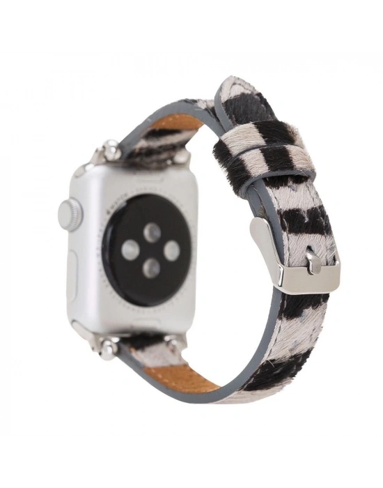 ÇOK SATAN Apple Watch Uyumlu Deri Kordon 38-40-41mm Ferro ZE01N