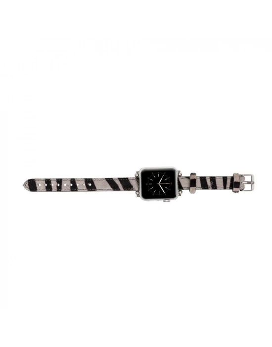 ÇOK SATAN Apple Watch Uyumlu Deri Kordon 38-40-41mm Ferro ZE01N