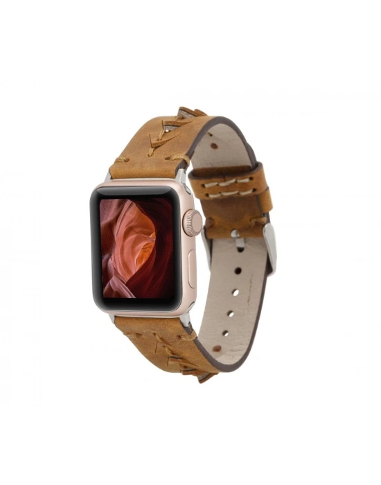 ÇOK SATAN Apple Watch Uyumlu Deri Kordon 38-40-41mm G19 Boras