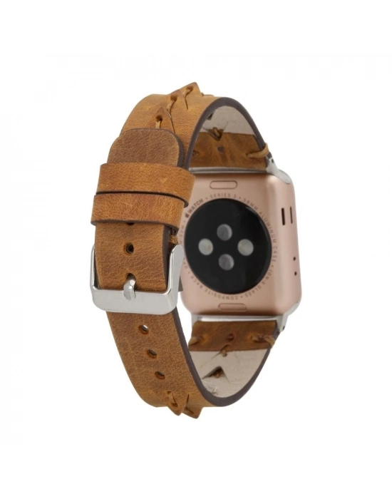ÇOK SATAN Apple Watch Uyumlu Deri Kordon 38-40-41mm G19 Boras