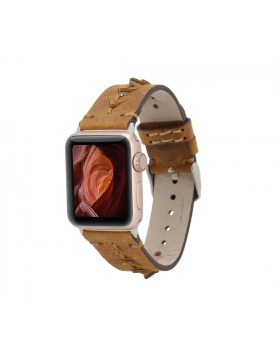 ÇOK SATAN Apple Watch Uyumlu Deri Kordon 38-40-41mm G19 Boras