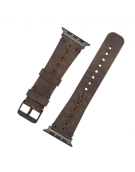 ÇOK SATAN Apple Watch Uyumlu Deri Kordon 38-40-41mm G6 Boras