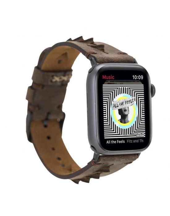 ÇOK SATAN Apple Watch Uyumlu Deri Kordon 38-40-41mm G6 Boras