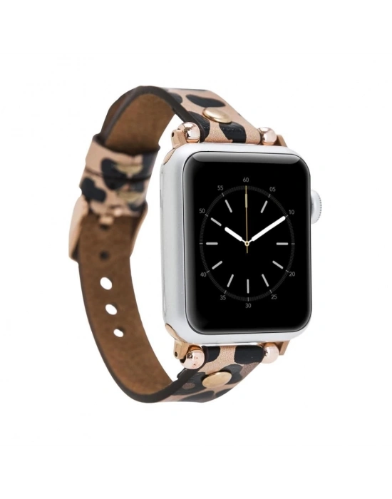 ÇOK SATAN Apple Watch Uyumlu Deri Kordon 38-40-41mm GT LE02N