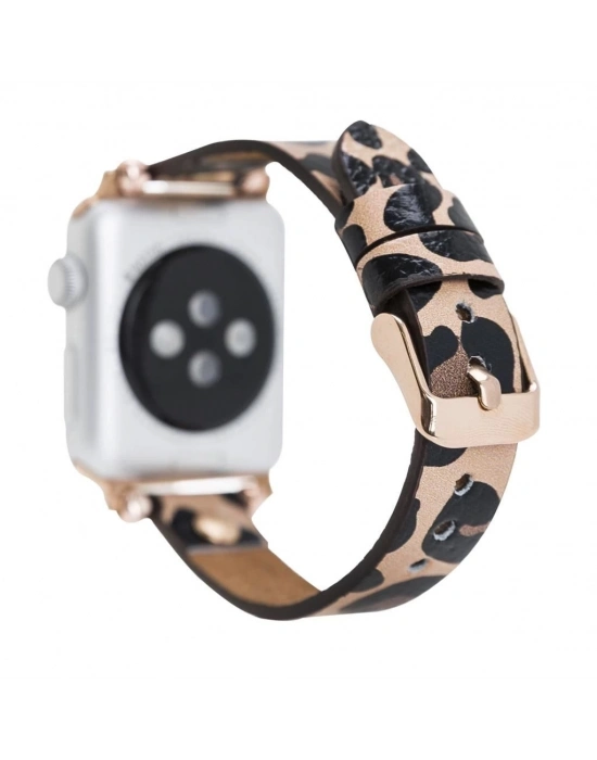 ÇOK SATAN Apple Watch Uyumlu Deri Kordon 38-40-41mm GT LE02N