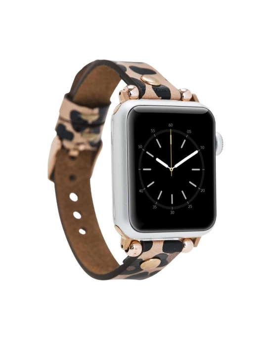 ÇOK SATAN Apple Watch Uyumlu Deri Kordon 38-40-41mm GT LE02N