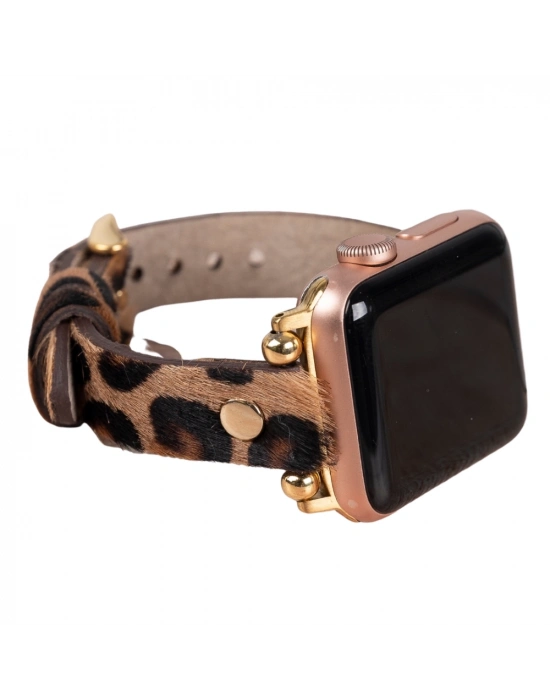 ÇOK SATAN Apple Watch Uyumlu Deri Kordon 38-40-41mm GT LEO1N
