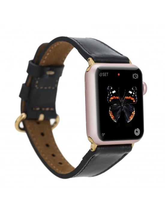 ÇOK SATAN Apple Watch Uyumlu Deri Kordon 38-40-41mm ROM RST1