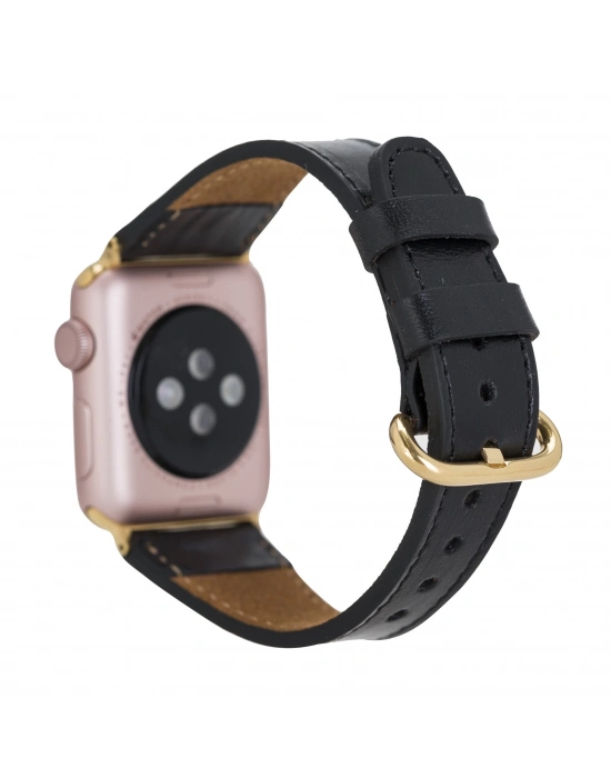 ÇOK SATAN Apple Watch Uyumlu Deri Kordon 38-40-41mm ROM RST1