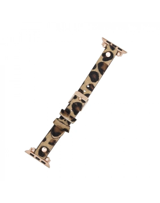 ÇOK SATAN Apple Watch Uyumlu Deri Kordon 38-40-41mm RT LEO1N