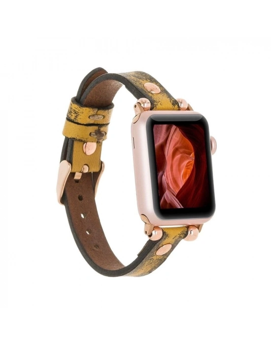 ÇOK SATAN Apple Watch Uyumlu Deri Kordon 38-40-41mm RT V24SEF