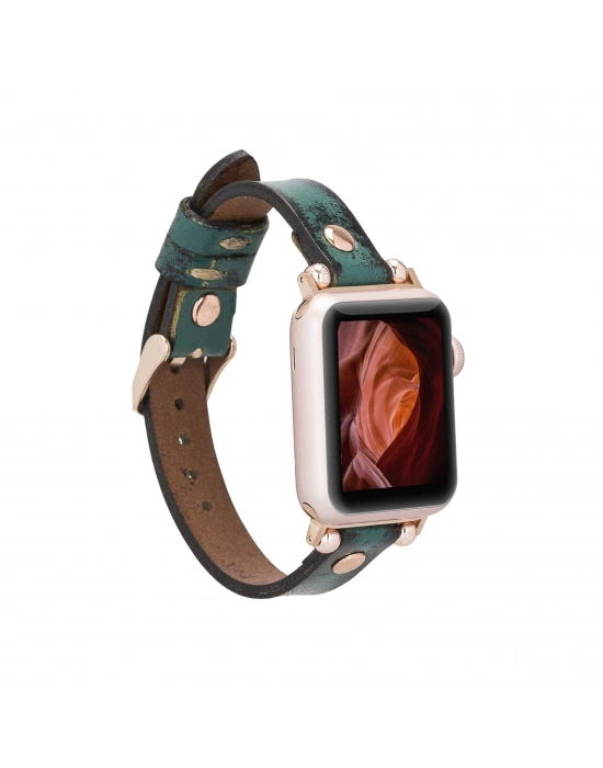 ÇOK SATAN Apple Watch Uyumlu Deri Kordon 38-40-41mm RT V6SEF