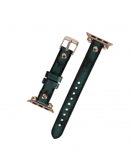 ÇOK SATAN Apple Watch Uyumlu Deri Kordon 38-40-41mm RT V6SEF
