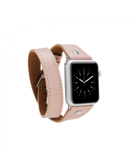 ÇOK SATAN Apple Watch Uyumlu Deri Kordon 38-40-41mm Slim DTST NU1