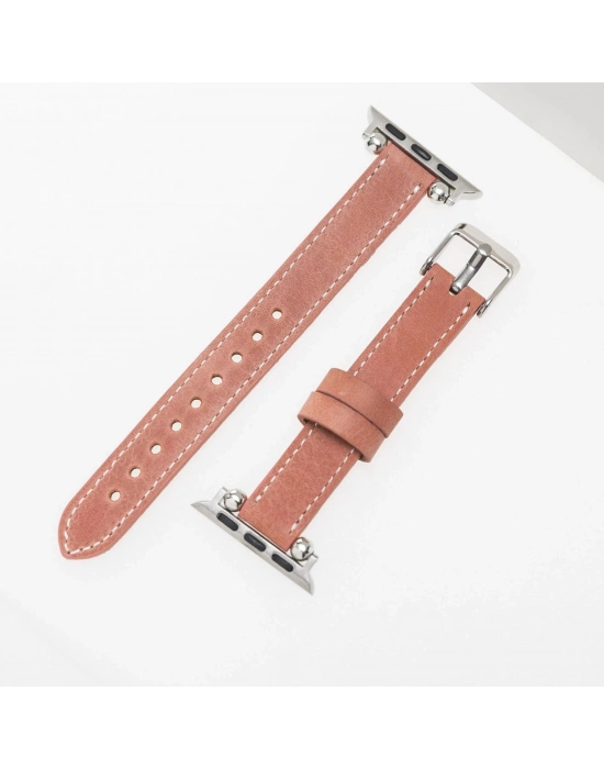 ÇOK SATAN Apple Watch Uyumlu Deri Kordon 38-40-41mm Slim G17