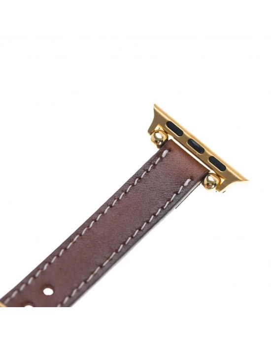 ÇOK SATAN Apple Watch Uyumlu Deri Kordon 38-40-41mm Slim RST2EF