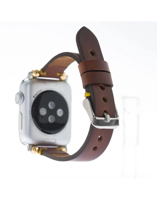 ÇOK SATAN Apple Watch Uyumlu Deri Kordon 38-40-41mm Slim SRÇ RST2E