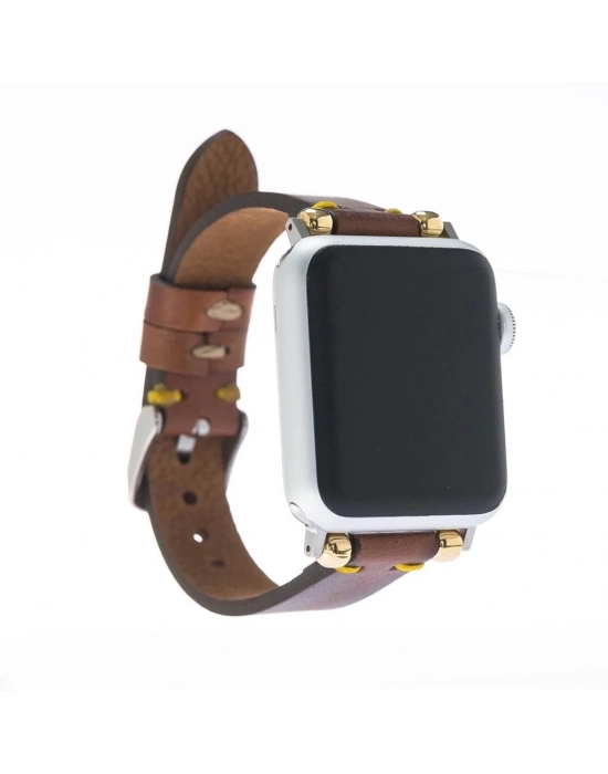 ÇOK SATAN Apple Watch Uyumlu Deri Kordon 38-40-41mm Slim SRÇ RST2E