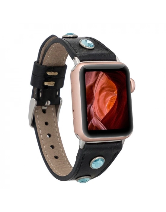 ÇOK SATAN Apple Watch Uyumlu Deri Kordon 38-40-41mm Slim TR RST1