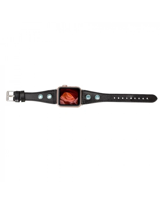 ÇOK SATAN Apple Watch Uyumlu Deri Kordon 38-40-41mm Slim TR RST1