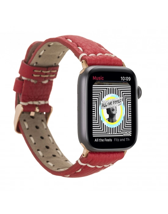 ÇOK SATAN Apple Watch Uyumlu Deri Kordon 38-40-41mm SM43 ERC2