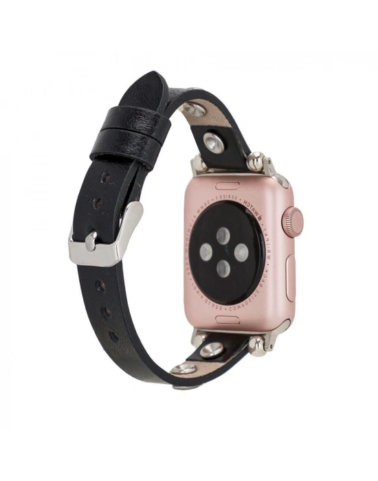 ÇOK SATAN Apple Watch Uyumlu Deri Kordon 38-40-41mm TR RST1