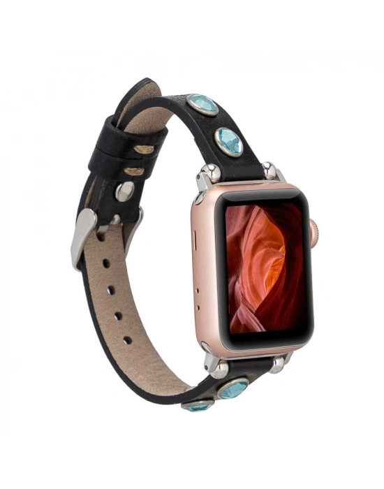 ÇOK SATAN Apple Watch Uyumlu Deri Kordon 38-40-41mm TR RST1