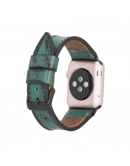 ÇOK SATAN Apple Watch Uyumlu Deri Kordon 38-40-41mm V6