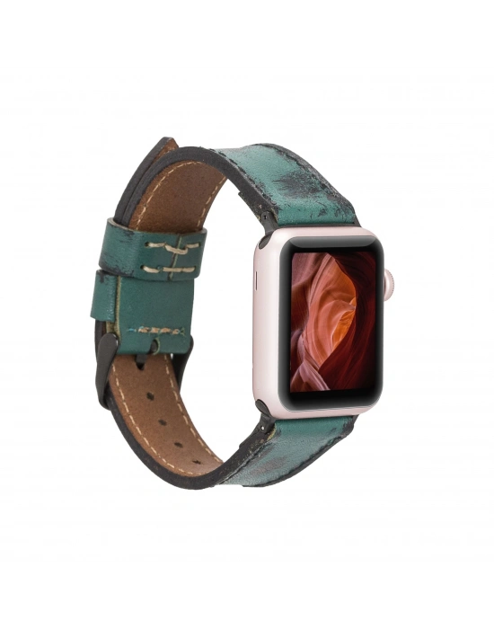 ÇOK SATAN Apple Watch Uyumlu Deri Kordon 38-40-41mm V6