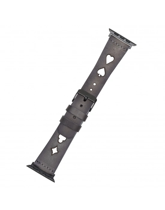 ÇOK SATAN Apple Watch Uyumlu Deri Kordon 38-40-41mm VS4EF Avesta