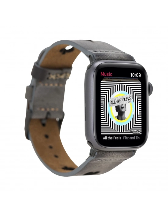ÇOK SATAN Apple Watch Uyumlu Deri Kordon 38-40-41mm VS4EF Avesta